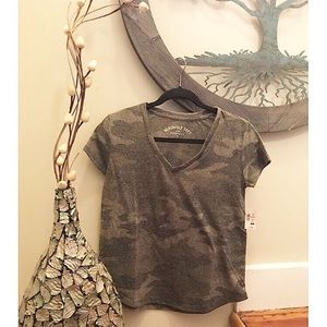 Woman’s Camouflage V-neck T-shirt